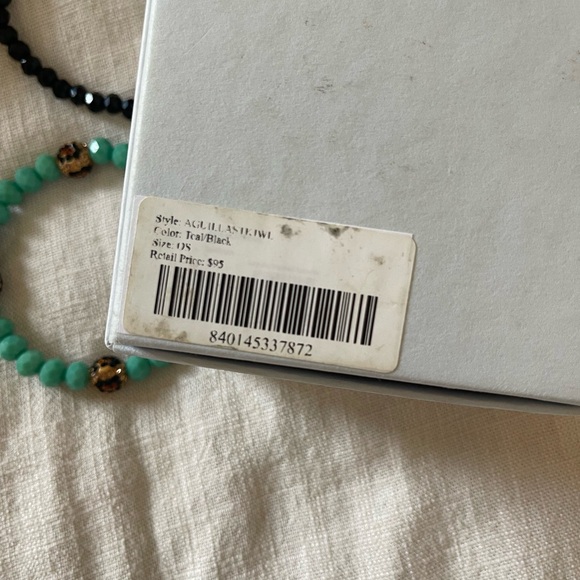 Frances Valentine Turquoise, Gold, and Black Bracelet Collection - Picture 3 of 4